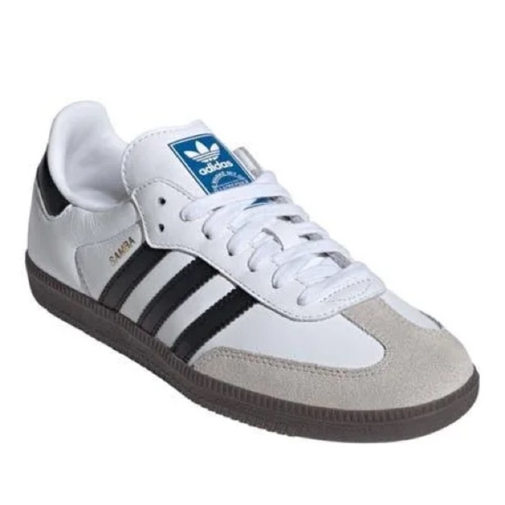 Adidas Sambas - Women's 9 - White and Black Sneakers